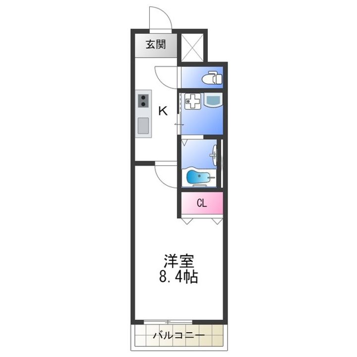フジパレス平野上町Ⅱ番館の間取り
