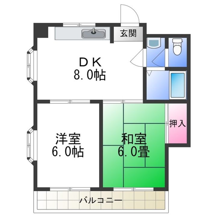 リベルテコーポ保澤の間取り