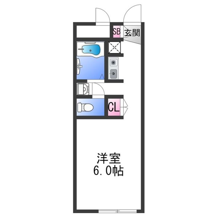 レオパレスYM107の間取り