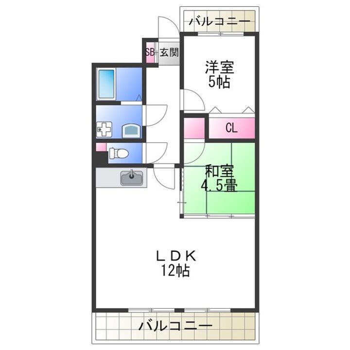 ヴェルデベージュの間取り