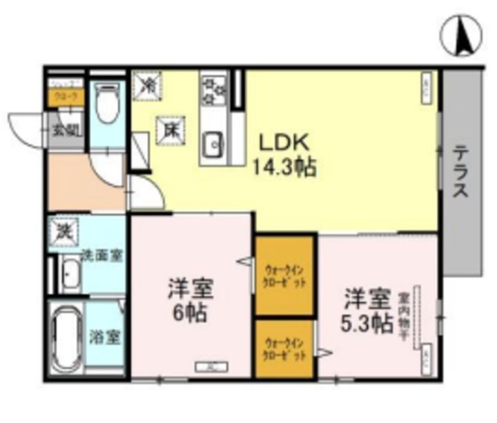 モンテゾーロ西田辺の間取り