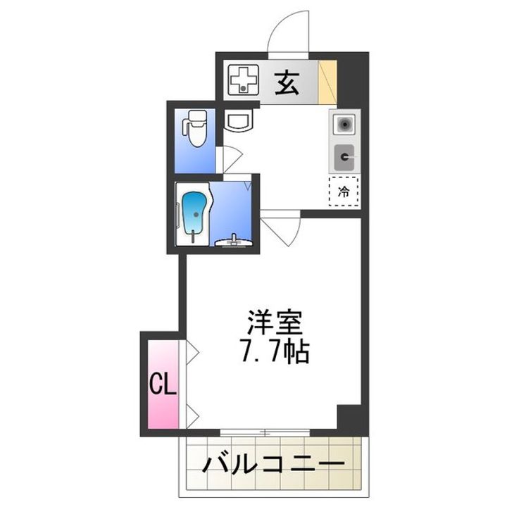 Mプラザ住吉公園壱番館704の間取り