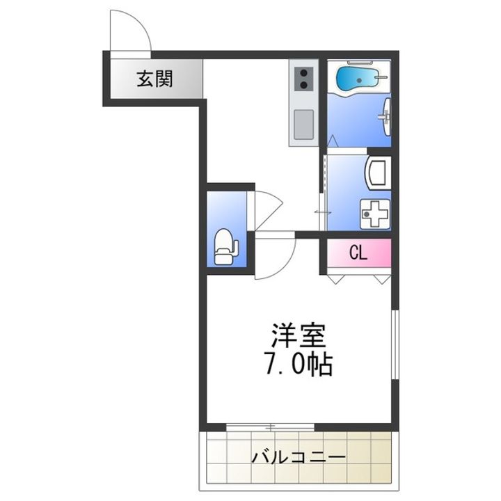 フジパレス桃谷の間取り