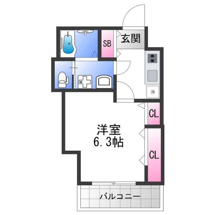 プロスパーコート桃谷の間取り