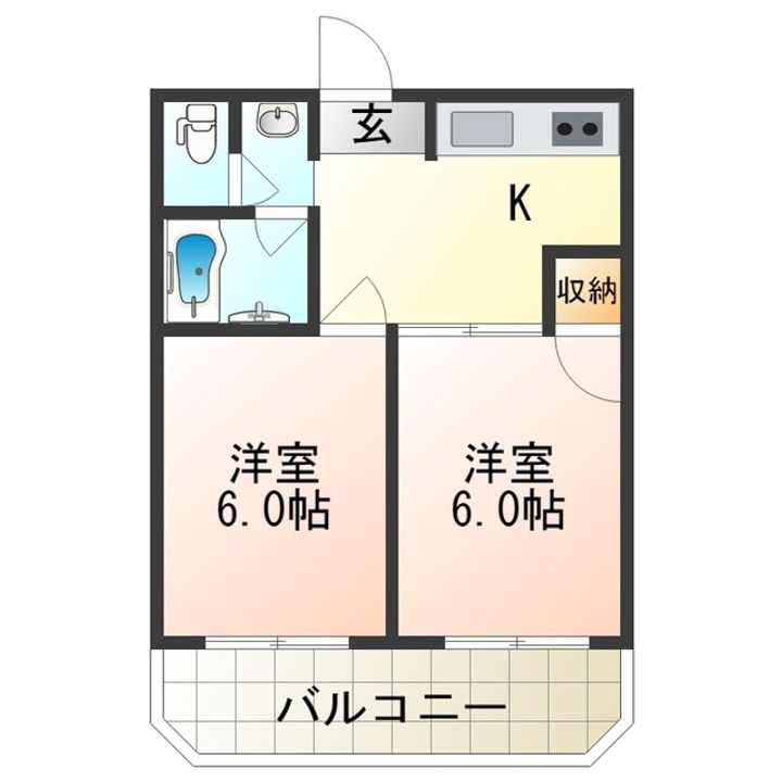 ツェルマット長居の間取り