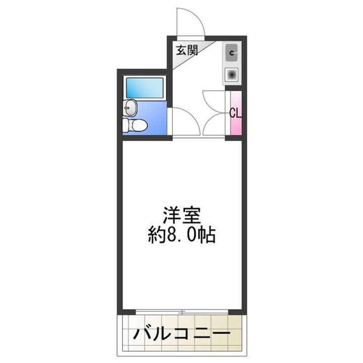 パレユニオン鶴ヶ丘の間取り