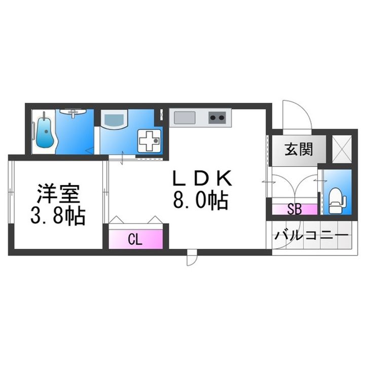 グローハイツ喜連サウスの間取り