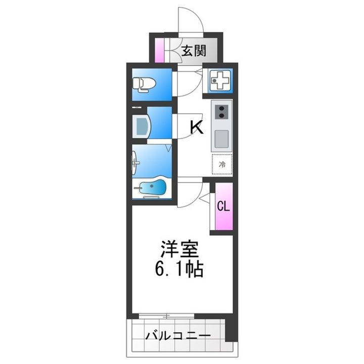 エスリード大阪平野プライムの間取り