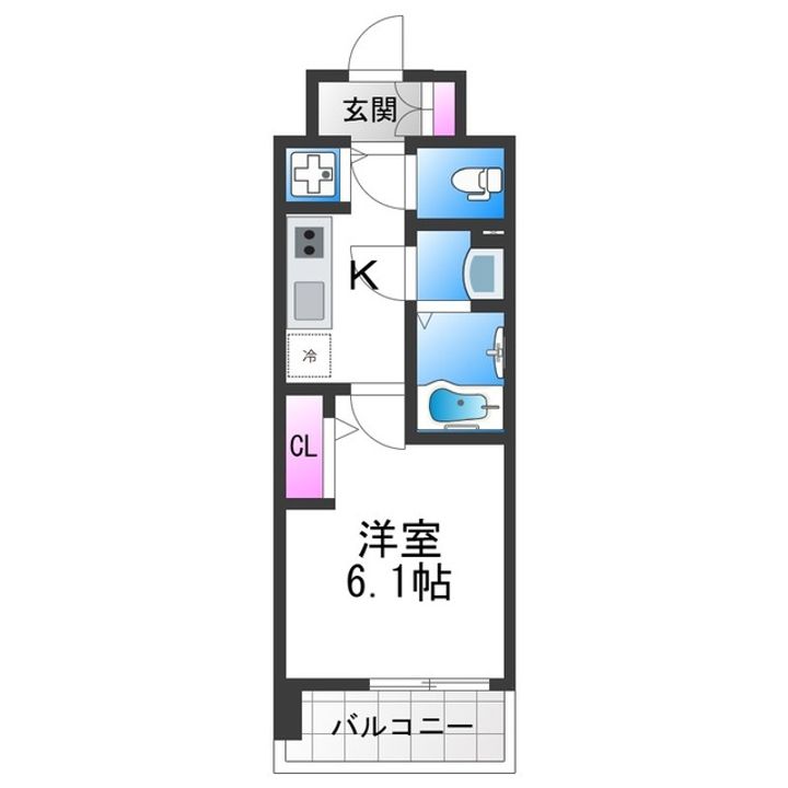 エスリード大阪平野プライムの間取り