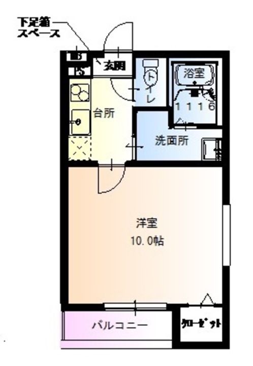 フジパレス出戸Ⅵ番館の間取り