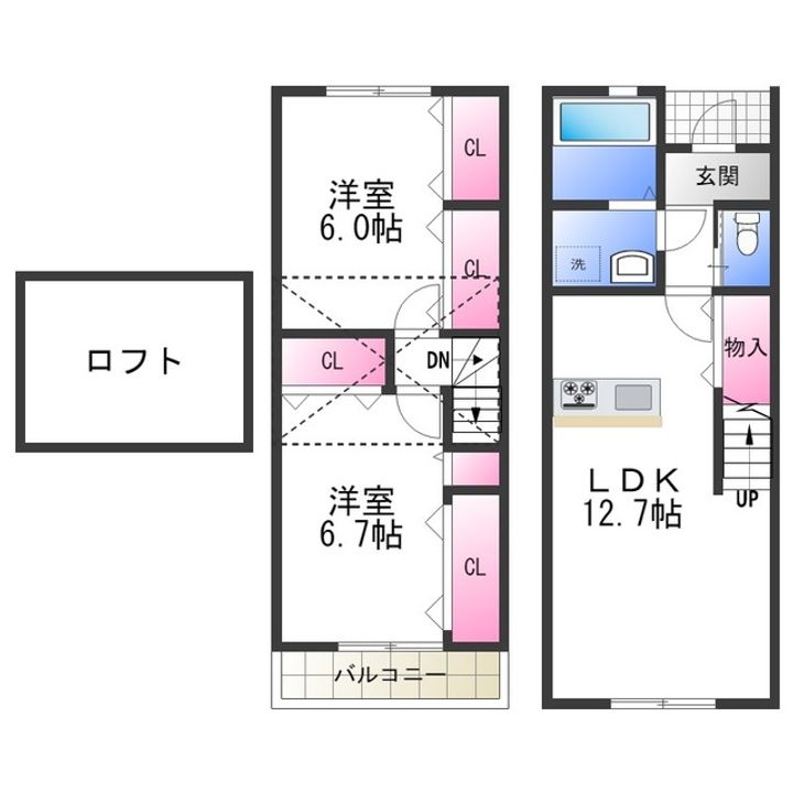 アドラブールヴィラの間取り