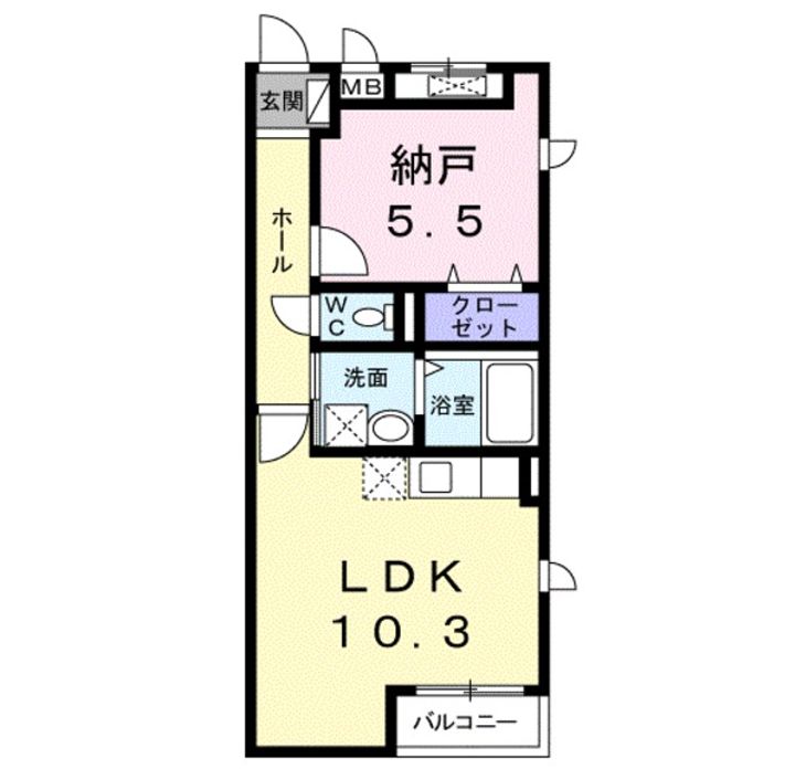 サンフラット布忍の間取り