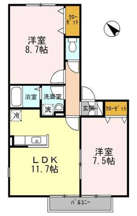 リースランド泉ヶ丘の間取り