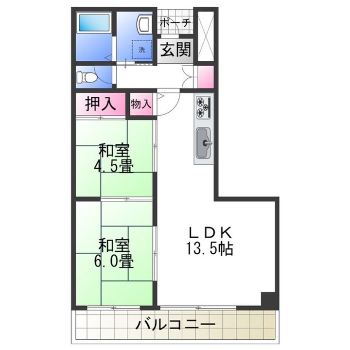 メルクマール深阪の間取り