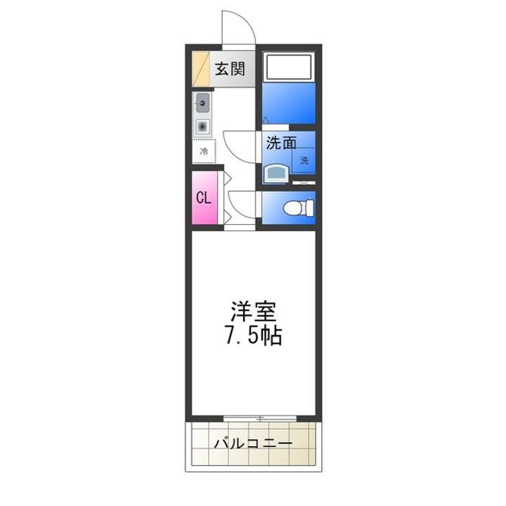 コート石津川の間取り