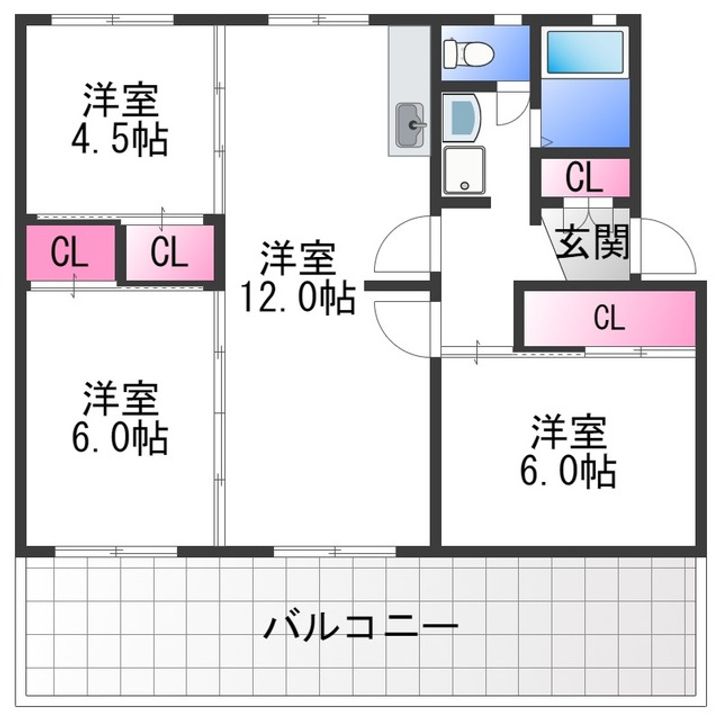 ヴィラナリー狭山8号棟の間取り