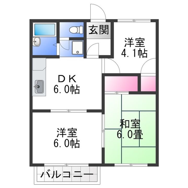 メゾンラフォーレⅠの間取り
