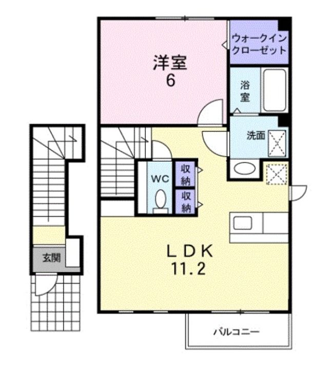 メゾンカルムⅠの間取り