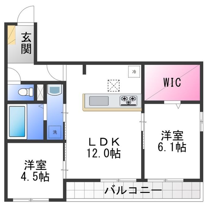 グランヴェールⅥの間取り