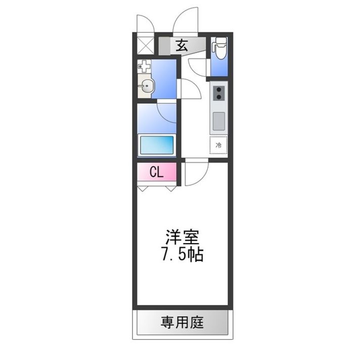 パルコート清水Ⅱ番館の間取り