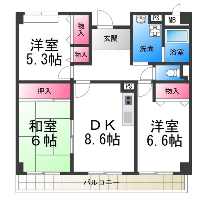 コージーオオトリの間取り