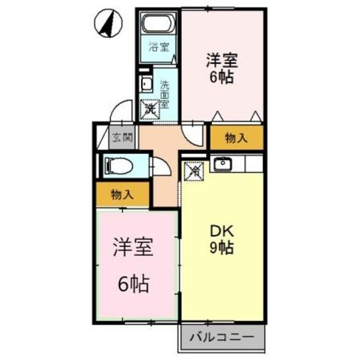 サニーグリーン北喜Cの間取り