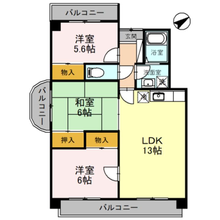 メゾンアザレアの間取り