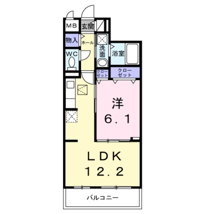 メゾンルミネ若松の間取り