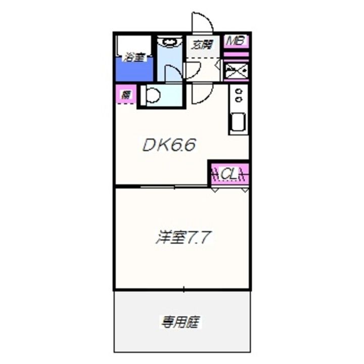 フジパレス式内町Ⅱ番館の間取り