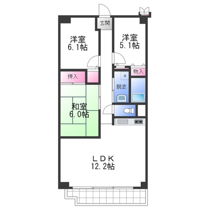 ミム松之浜の間取り
