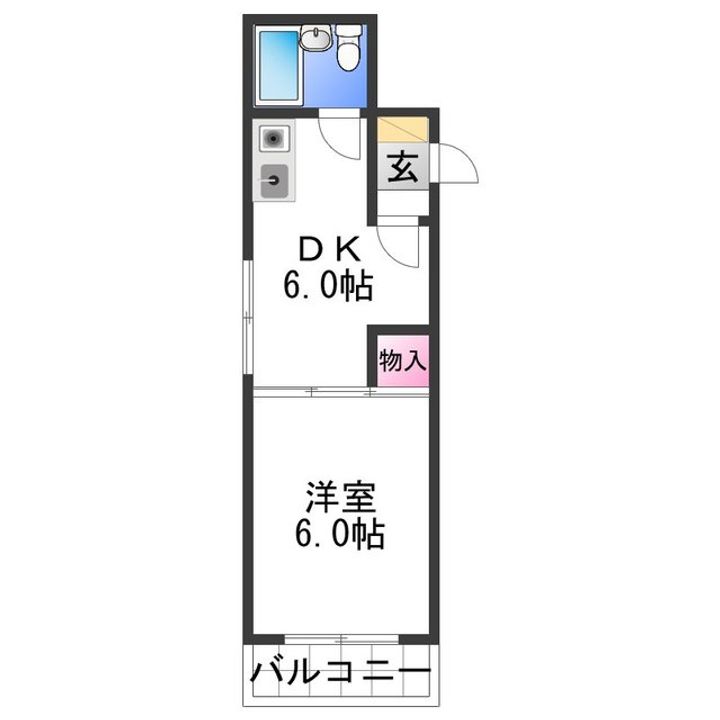 シティアーク北新の間取り