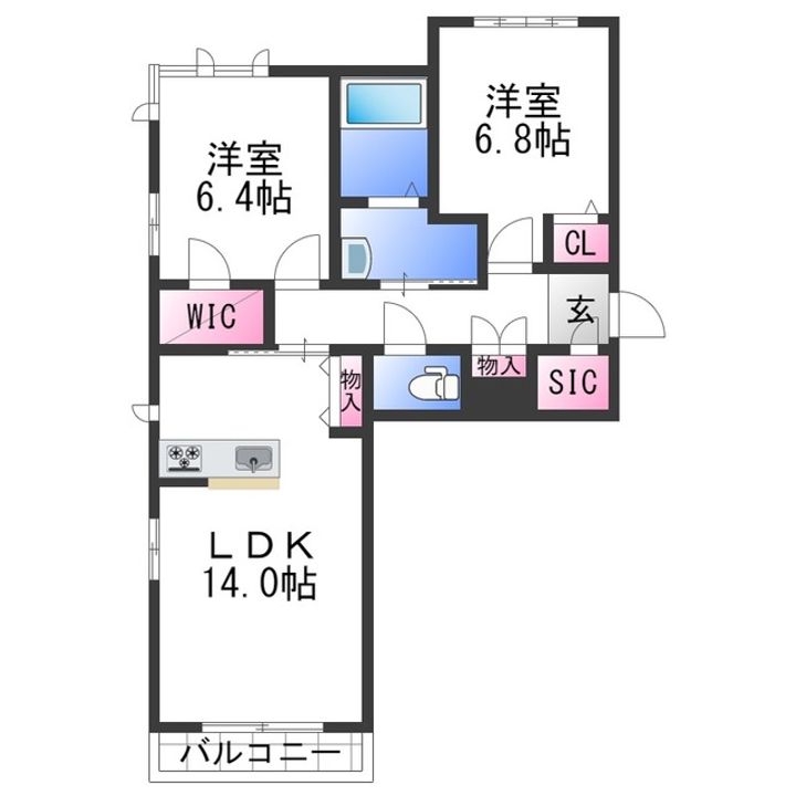 メゾンド・ベレオの間取り