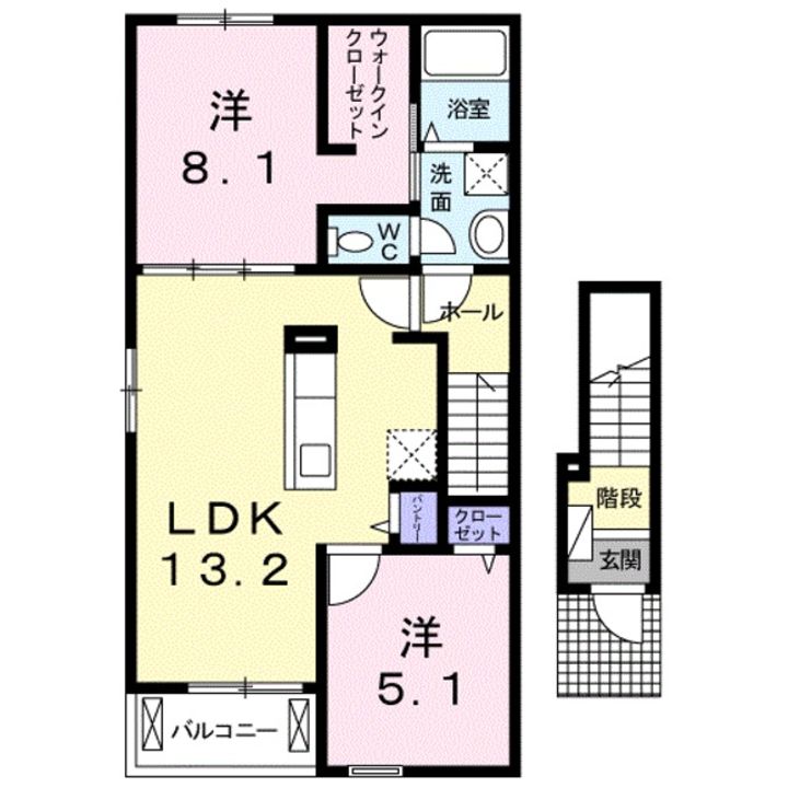 ランプロン アヤ Ⅲの間取り