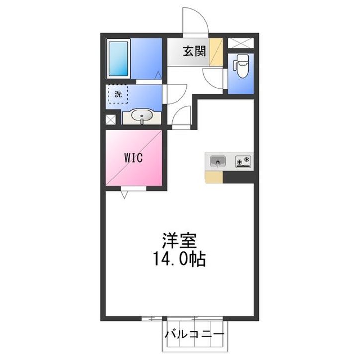 ソレアードiの間取り