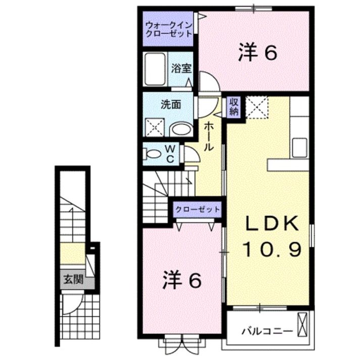 ランプロン アヤ Ⅰの間取り