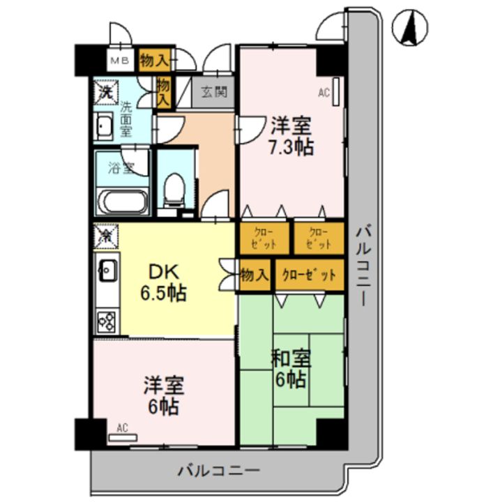 EAST VILLAGE 2001の間取り
