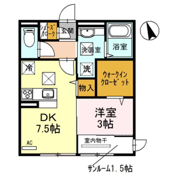 パインズコートⅤの間取り