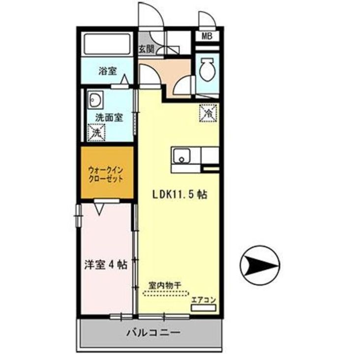 サウスメゾンエーデルワイスの間取り