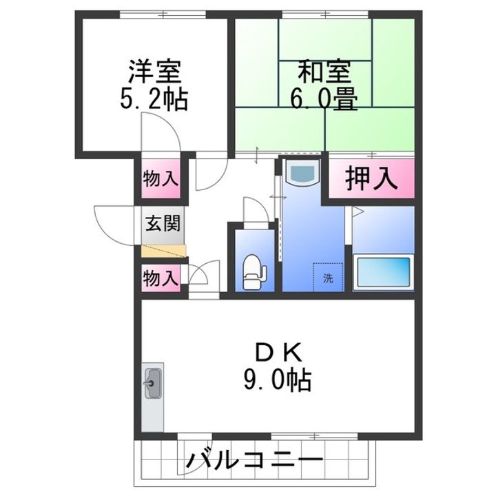 サンライズ太田Ⅱ0103の間取り