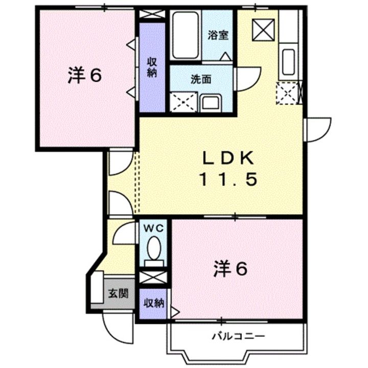 フェルマータⅡ FERMATAの間取り