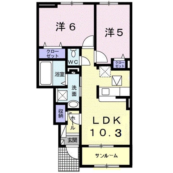 ヴィラ フーユエンの間取り
