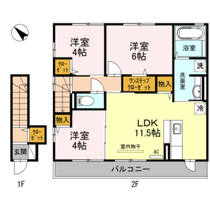 コニファーⅡの間取り