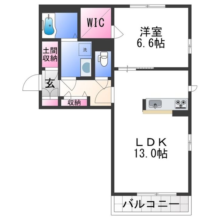 シャーメゾンNANRYUの間取り