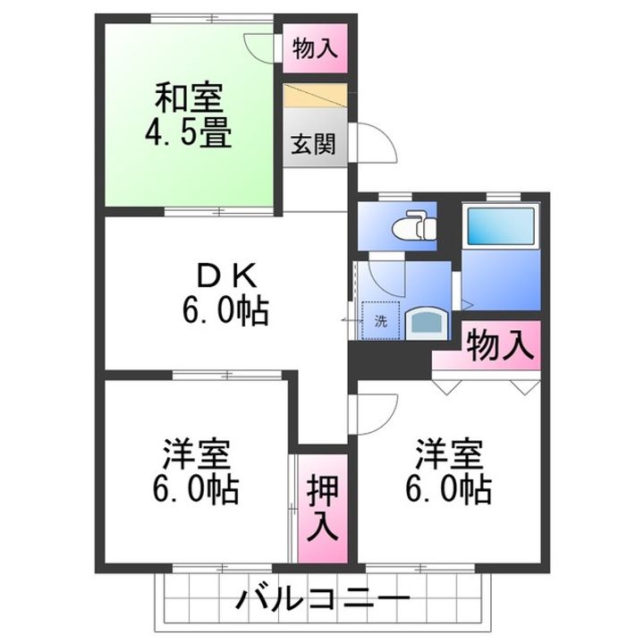 和歌川弐番館の間取り