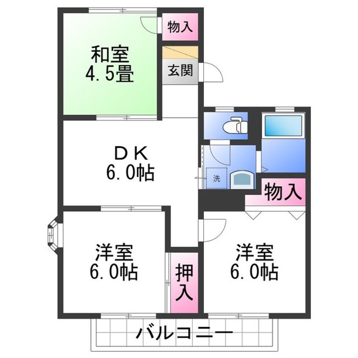 和歌川弐番館の間取り