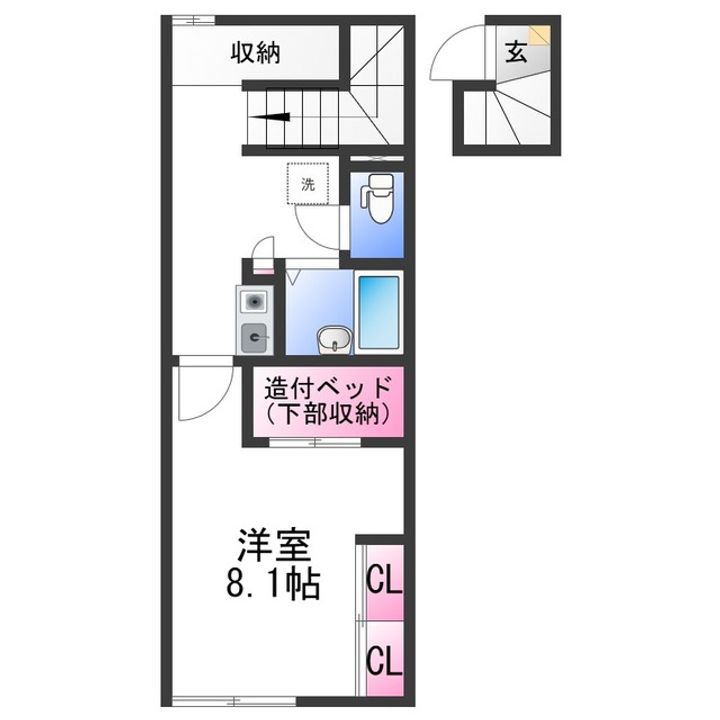 レオパレスフルールの間取り