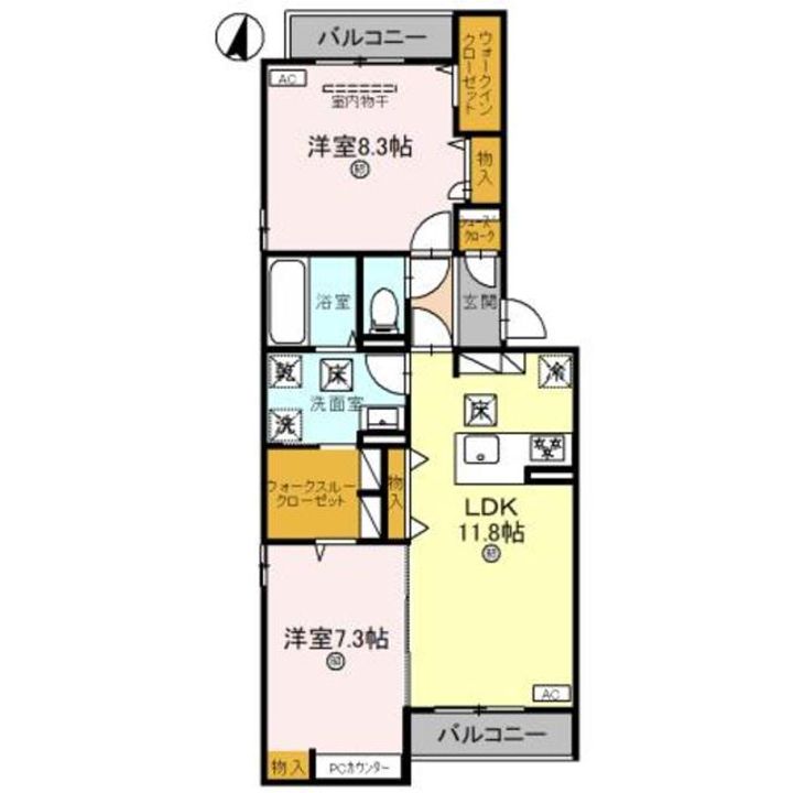 D−ROOM和歌山黒田の間取り
