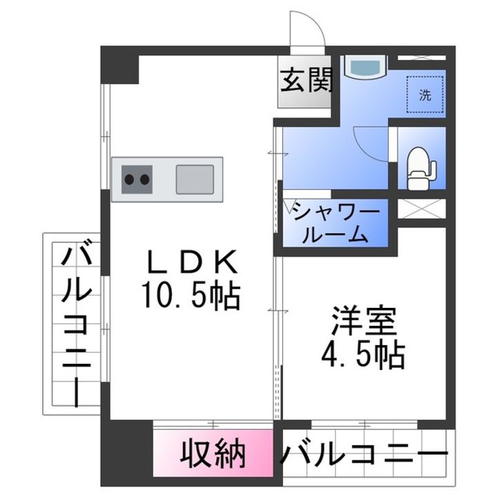紀水荘の間取り