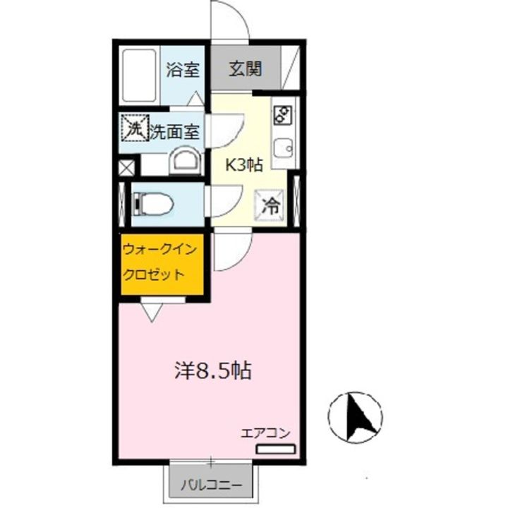 ソレアードiの間取り
