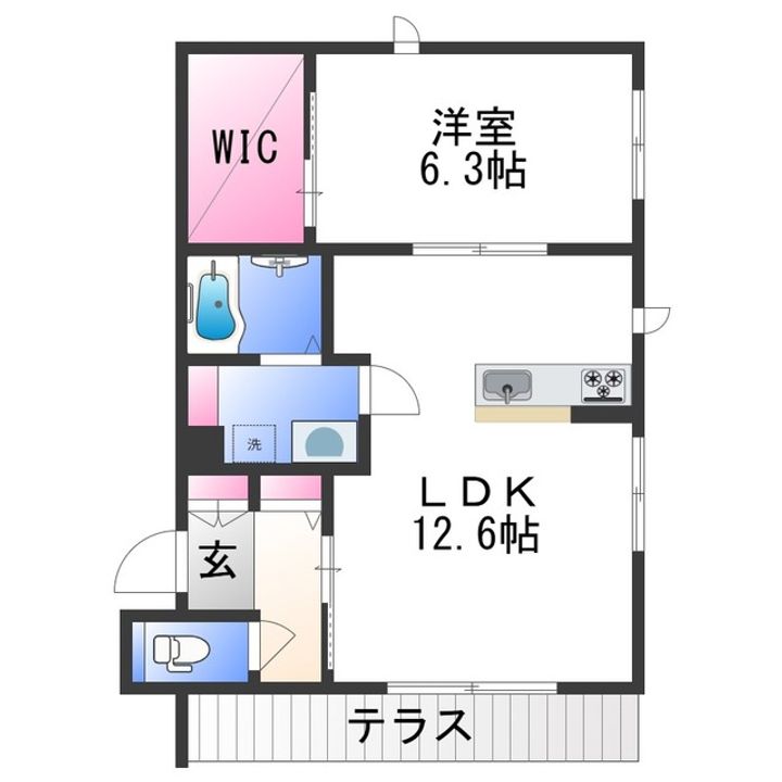ハルミエールⅡの間取り